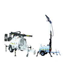Vehicle-Mounted Hydraulic LED Diesel Mobile Light Tower For Mining Use